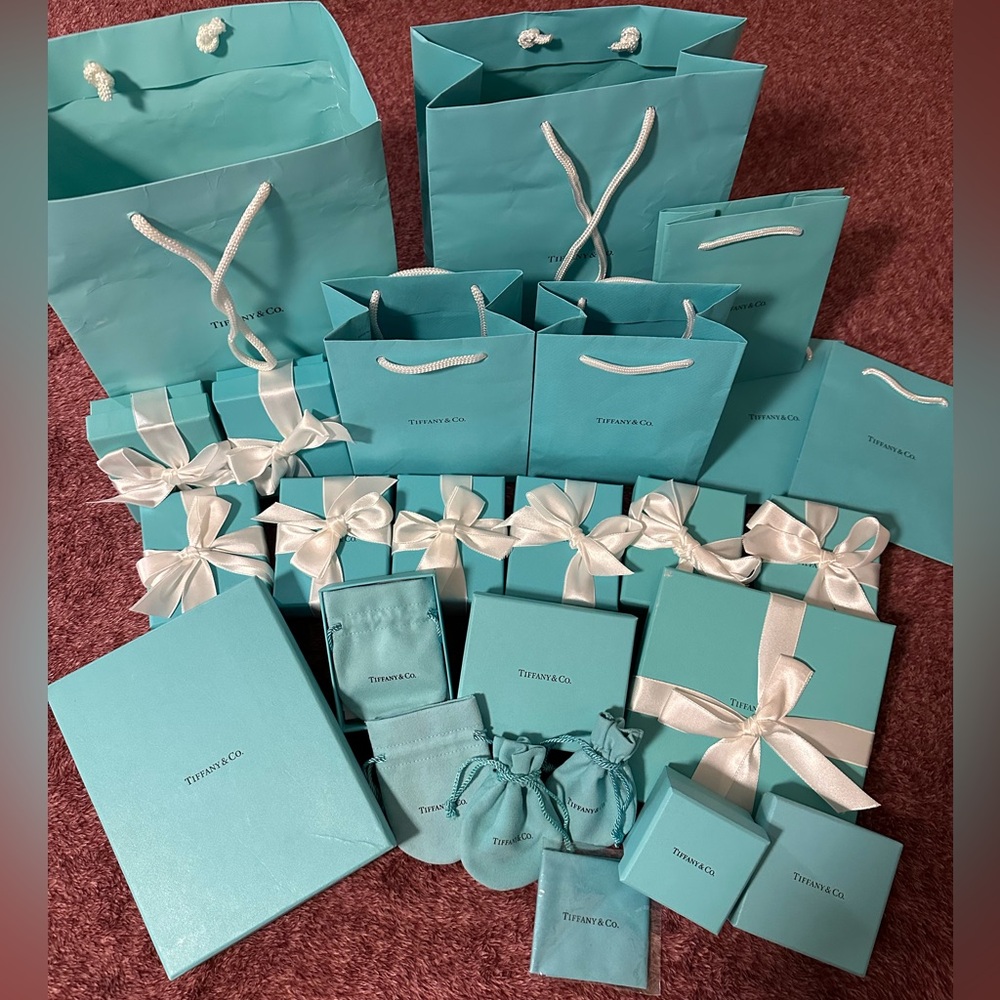 Tiffany & Co. Signature Blue Bags, Boxes, and Jewelry Pouches
